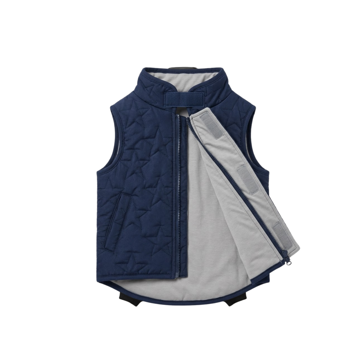 Reversible Star Quilted Gilet Dog Coat