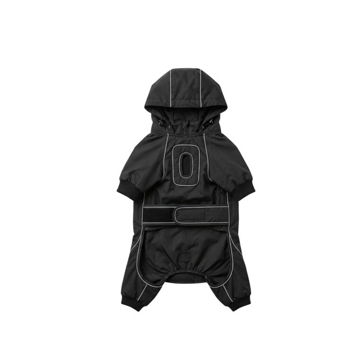 Water-Resistant Dog Coat – Black